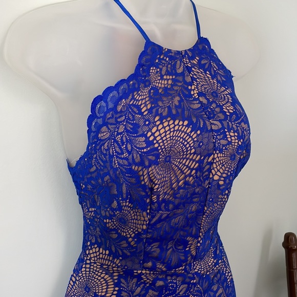 B.Darlin blue dress size 9/10 - Picture 3 of 9